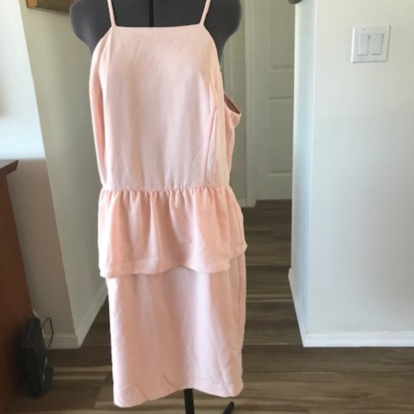 Gianni Bini spaghetti straps knee length peach 12 - Picture 1 of 9